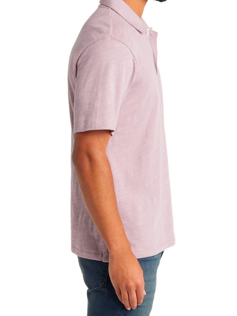 rag & bone Men's Piqué Polo Shirt Pink Size M Quiet Luxury Minimalist